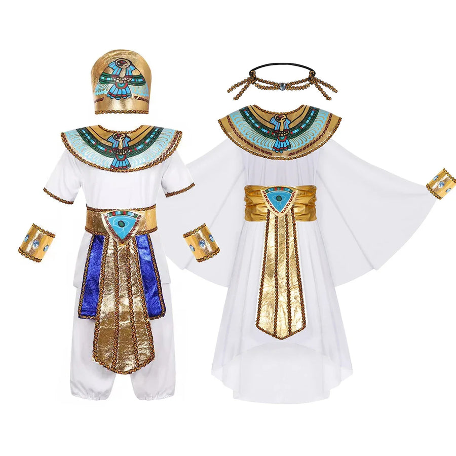 Children's Egyptian Pharaoh & Cleopatra Costume – Carnival & Party Dress