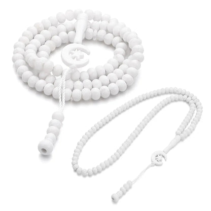2pcs New Allah Muhammad Prayer Beads Muslim Islam Engraved Muslim Tasbih 99 Beads Misbaha Tasbeeh
