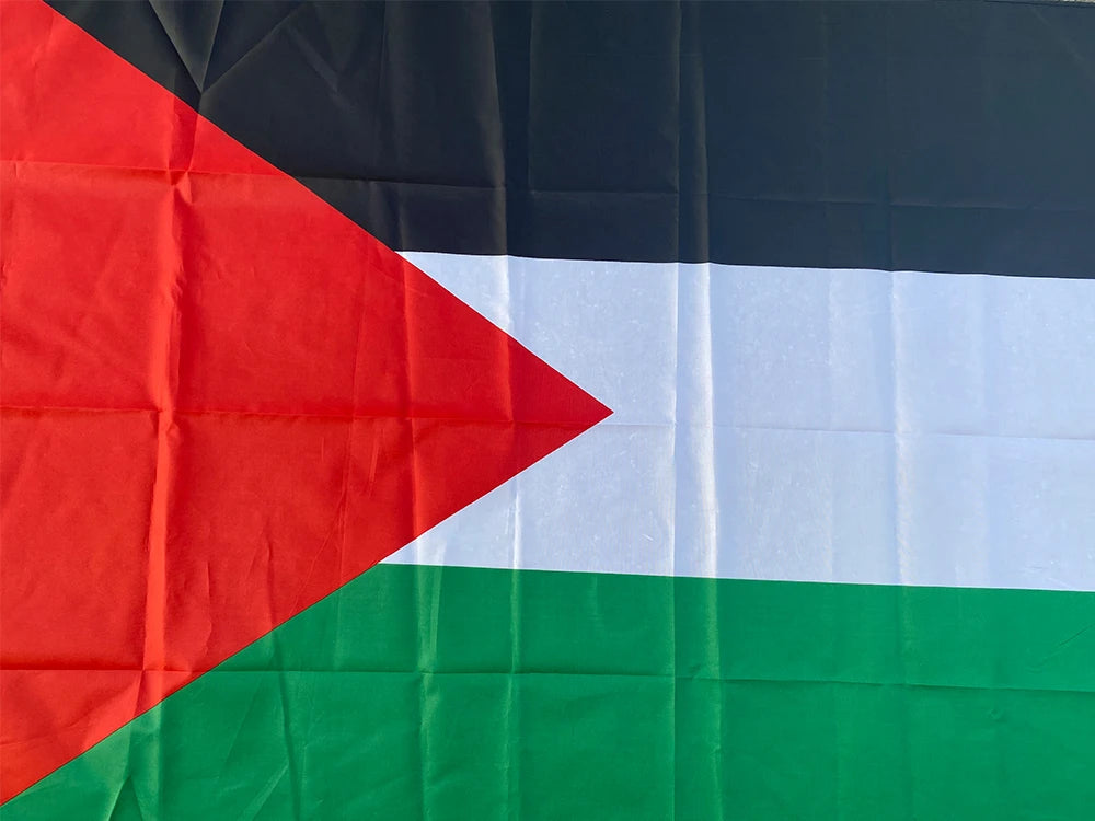 aerlxemrbrae Large Palestine Flag 60*90cm   /150 x 90cm hanging High Quality Polyester Gaza Palestinian banner