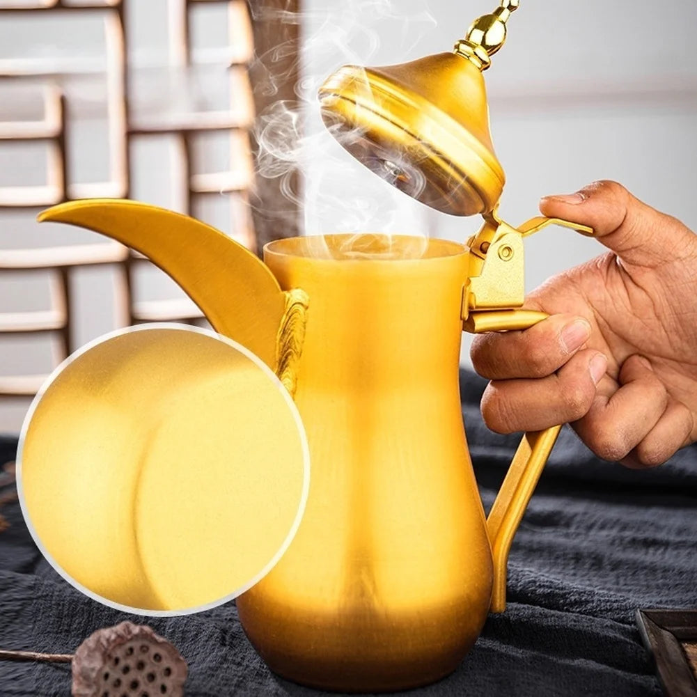 Aluminum Teapot Retro Style Ghee Pot Kettle For Picnic BBQ Camping Home Use Outdoor Stove & Accessories