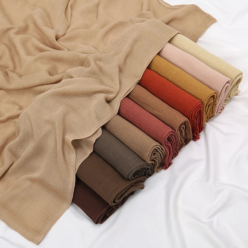 The Crinkle Rayon Hijab – Effortless Elegance, All-Day Comfort