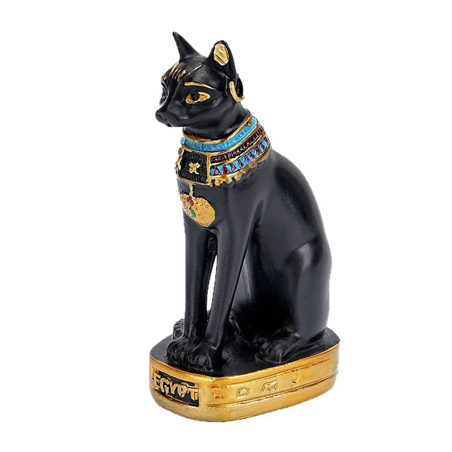 Bastet Resin Ornament – Handcrafted Egyptian Cat Guardian, Museum-Style Decor