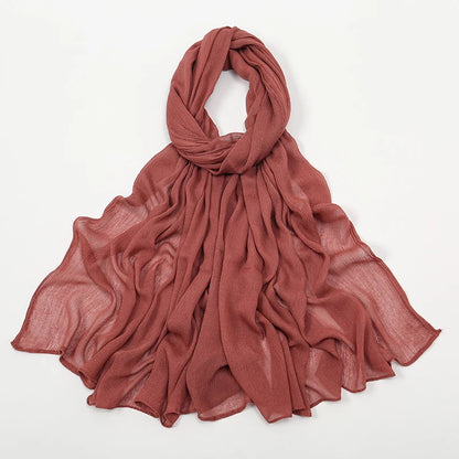 The Crinkle Rayon Hijab – Effortless Elegance, All-Day Comfort