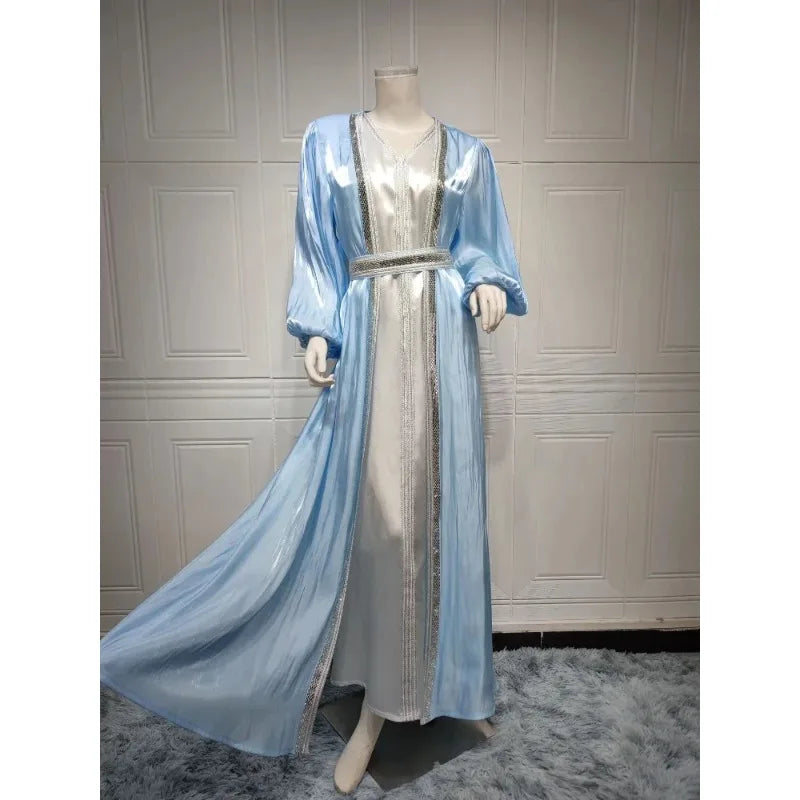 Autumn in Arabia – 2-Piece Button Kaftan Set for the Muslim Woman in America