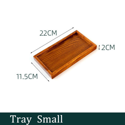 Wooden Seasoning Jar Creative Kitchen Retro Salt Sugar Pot Seasoning Storage Jar With Lid Spoon Wooden Tray Storage Containers