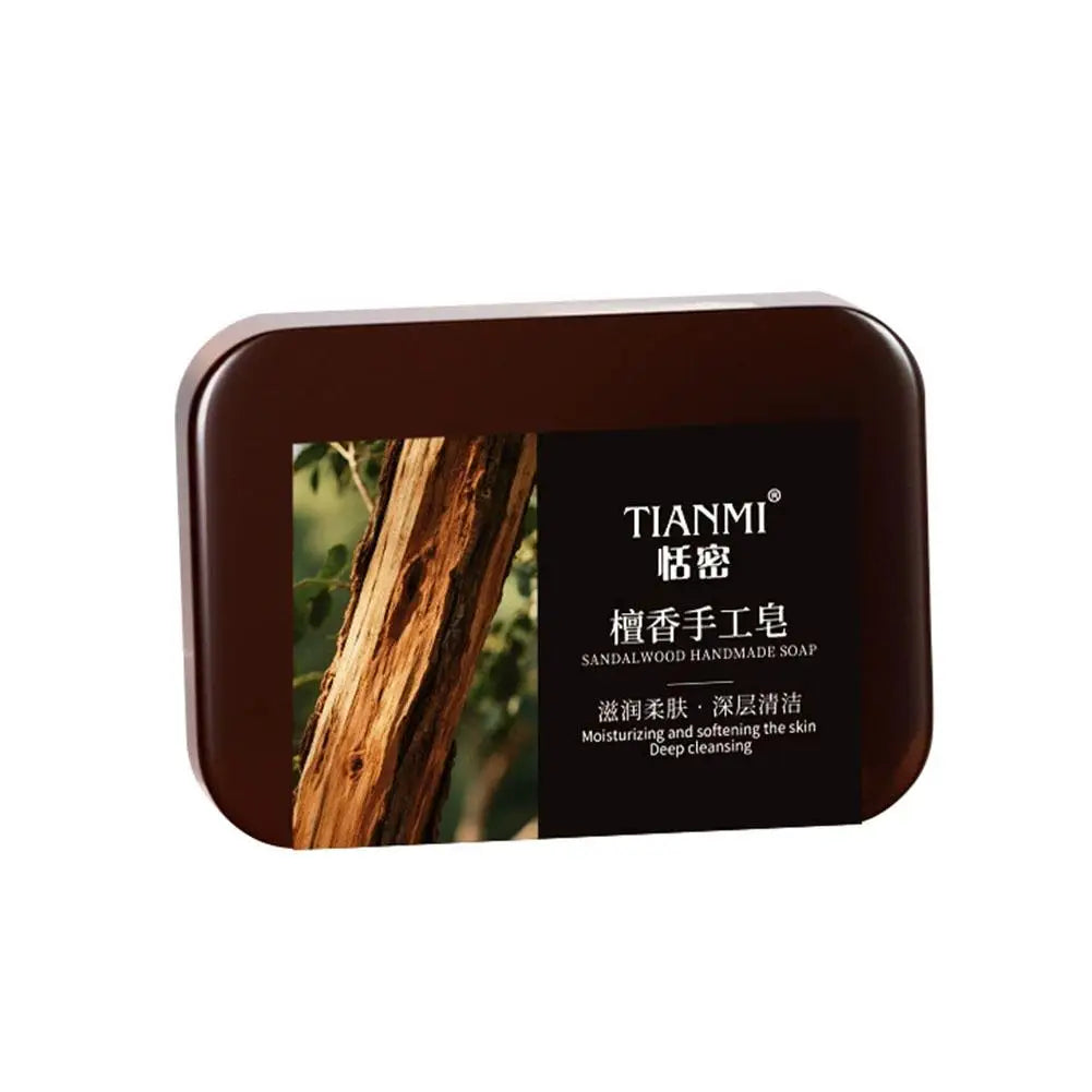 Men's Sandalwood Handmade Soap, three-in-one, Cleansing Soap cleanses face, hair, bathes the whole body, moisturizes1/3/6PCS
