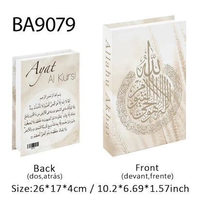 Islamic Kaaba Eid Mosque Luxury Decorative Books Storage Box Fake Book Interior Decoration Coffee Table Ornament Bedroom Decor