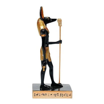 Anubis Resin Sculpture – Creative Egyptian Mythology Statue for Home & Study