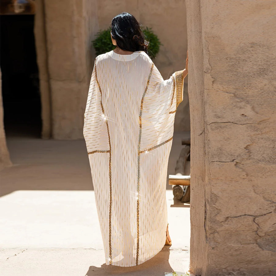Desert Breeze – The Hot Drill Batwing Kaftan for the Muslim Woman in America