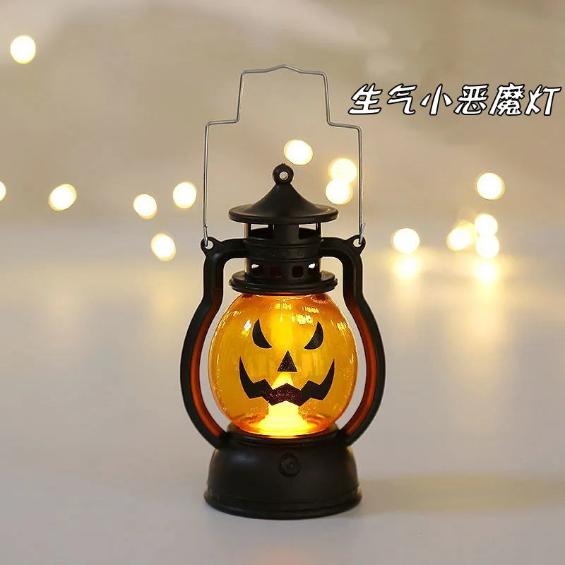 Candle Holders lantern for Table Retro Flameless Lamp Desktop Candlestick Chandelier Christmas New Year Home Decor