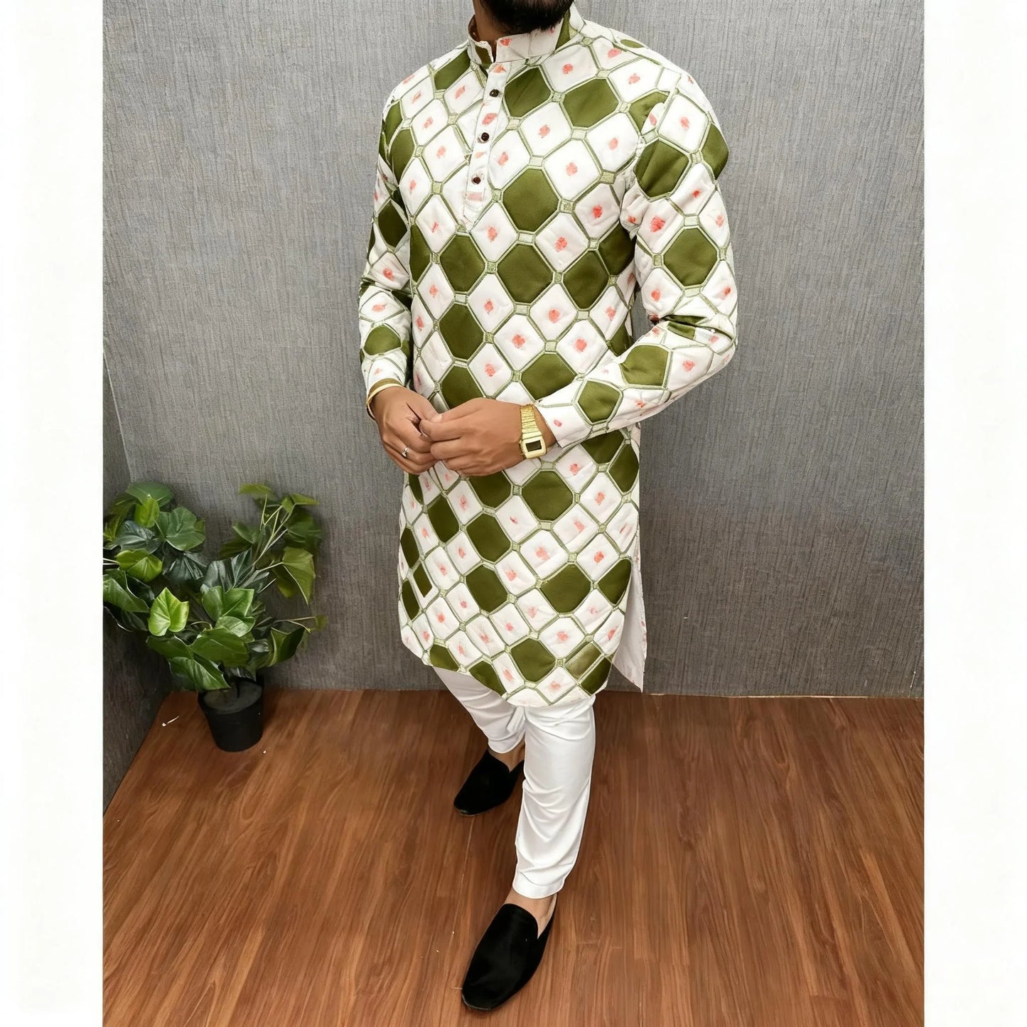 Longline White Shirts Muslim Men Prayers Clothes Luxury African Style Bronzing Vestido Arabe Para Hombre Tenue Marocaine Homme