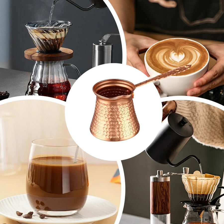 The Copper Dallah – Hand Hammered Turkish Coffee Pot