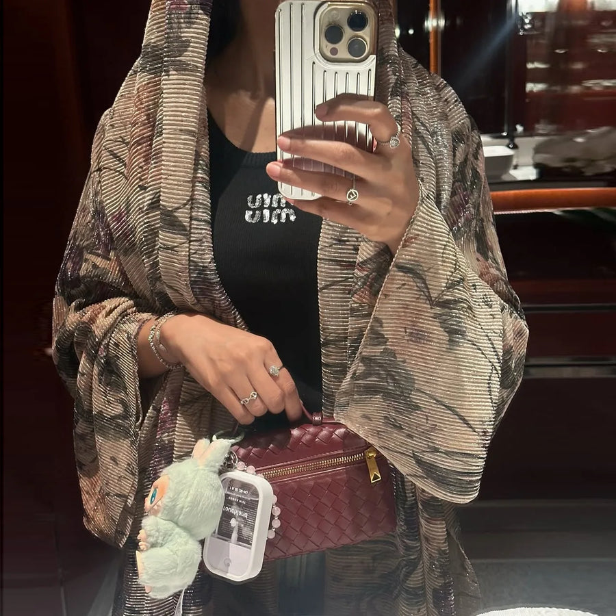 One Look. One Soul. – The Pleated Floral Cardigan with Hijab for the Muslim Woman in America