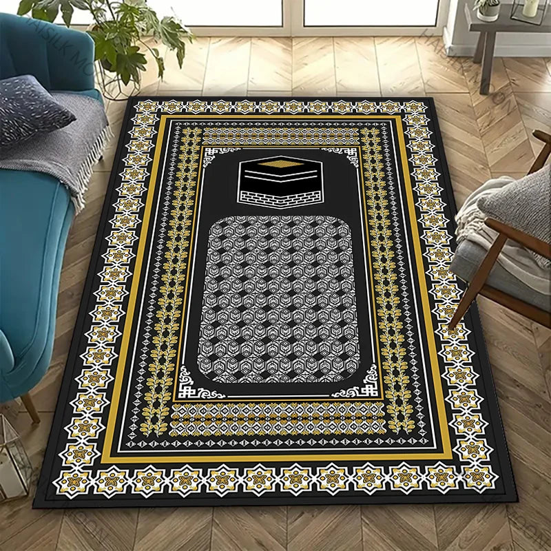 17 Styles Muslim Prayer Carpet Room Living Room Bedroom Sofa Large Area Mat Daily Prayer Soft Carpet Ramadan Gift for Friend