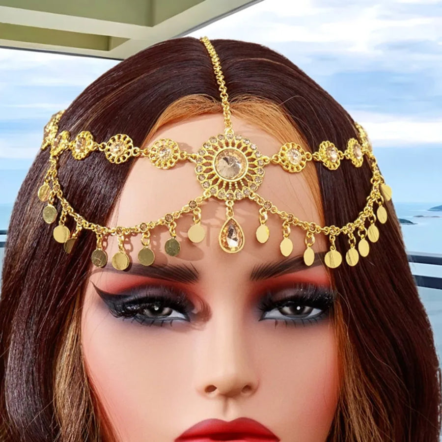 Gold of the Maharaja – Indo-Arabic Bridal Head Chain for the Muslim Woman in America