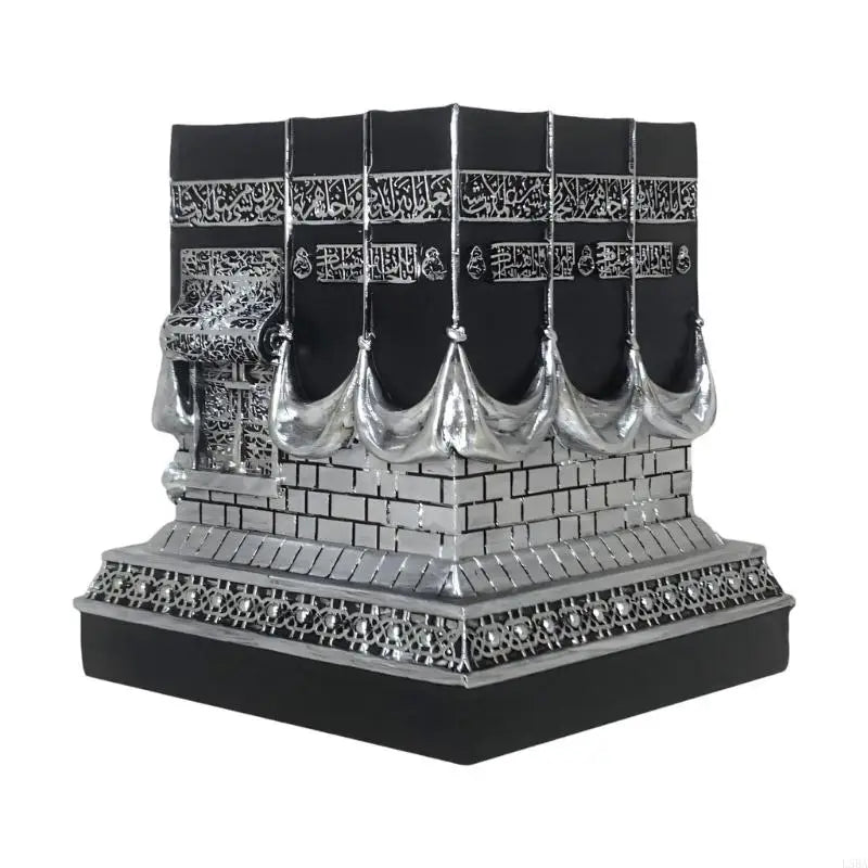 Resin Kaba Decors Islamic Prayer House Model Eid Ramadan Gift Muslim Home Office Desk Decorations