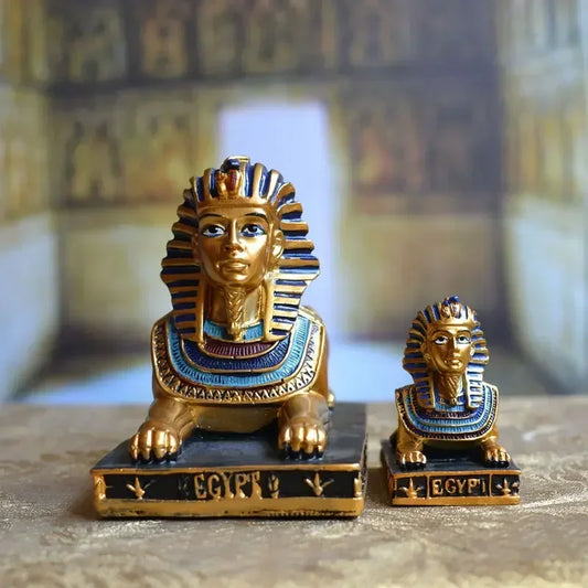 Vintage Sphinx Resin Statue – Egyptian Architectural Model for Home & Office Decor
