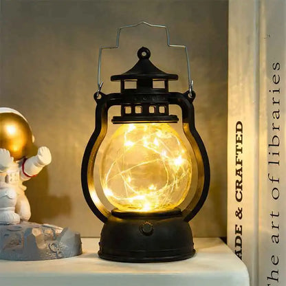 Candle Holders lantern for Table Retro Flameless Lamp Desktop Candlestick Chandelier Christmas New Year Home Decor