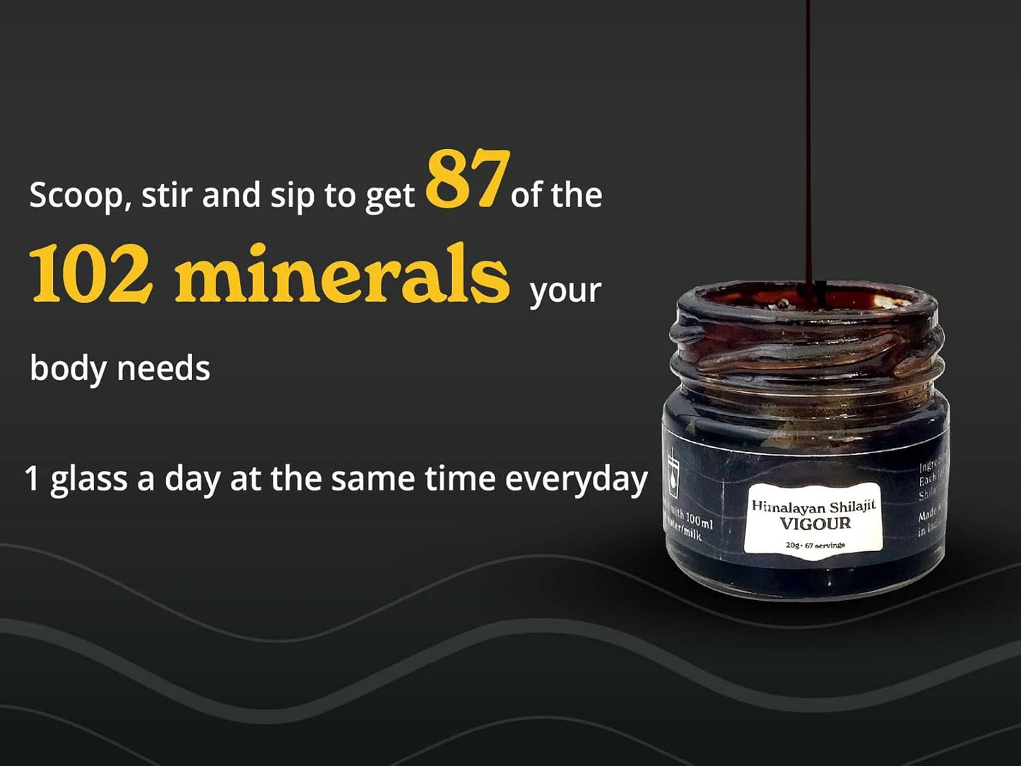 Pure Himalayan Shilajit Resin High Potency for Men & Women 85+ Trace Minerals for Stamina and Muscle Bulding Free Shipping