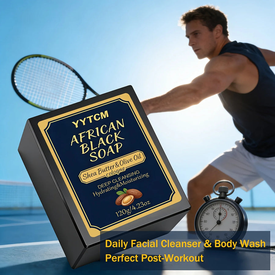 The African Remedy – Bamboo Charcoal & Shea Butter Soap (120g)