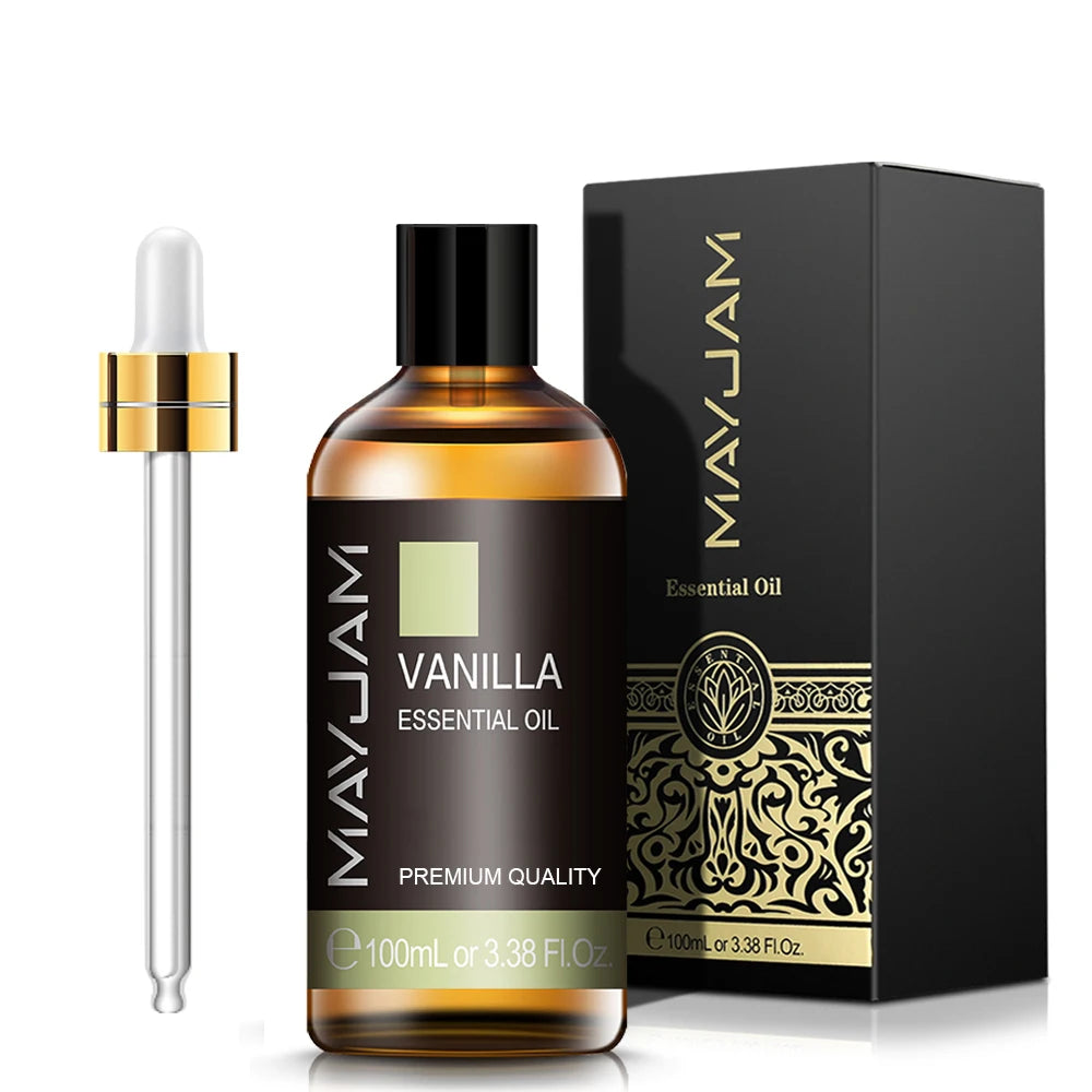 100ml Pure Natural Jasmine Tea Tree Sandalwood Essential Oils Diffuser Plant Lavender Vanilla Rosemary Eucalyptus Essential Oil