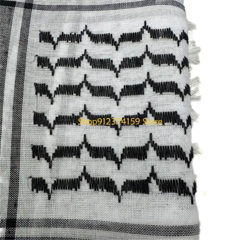 G5AE Comfortable Arafat Headscarf Keffiyeh Scarf for Men Everyday Use Cultural Event