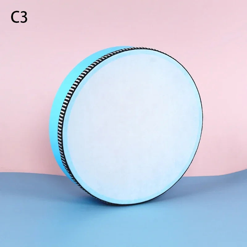 6/7/8/10 Inch Wooden Hand Drum Wood Frame Drum for Children Music Game Convenient Portable Musical Instrument Kid Percussion Toy