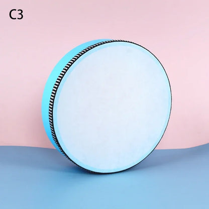 6/7/8/10 Inch Wooden Hand Drum Wood Frame Drum for Children Music Game Convenient Portable Musical Instrument Kid Percussion Toy