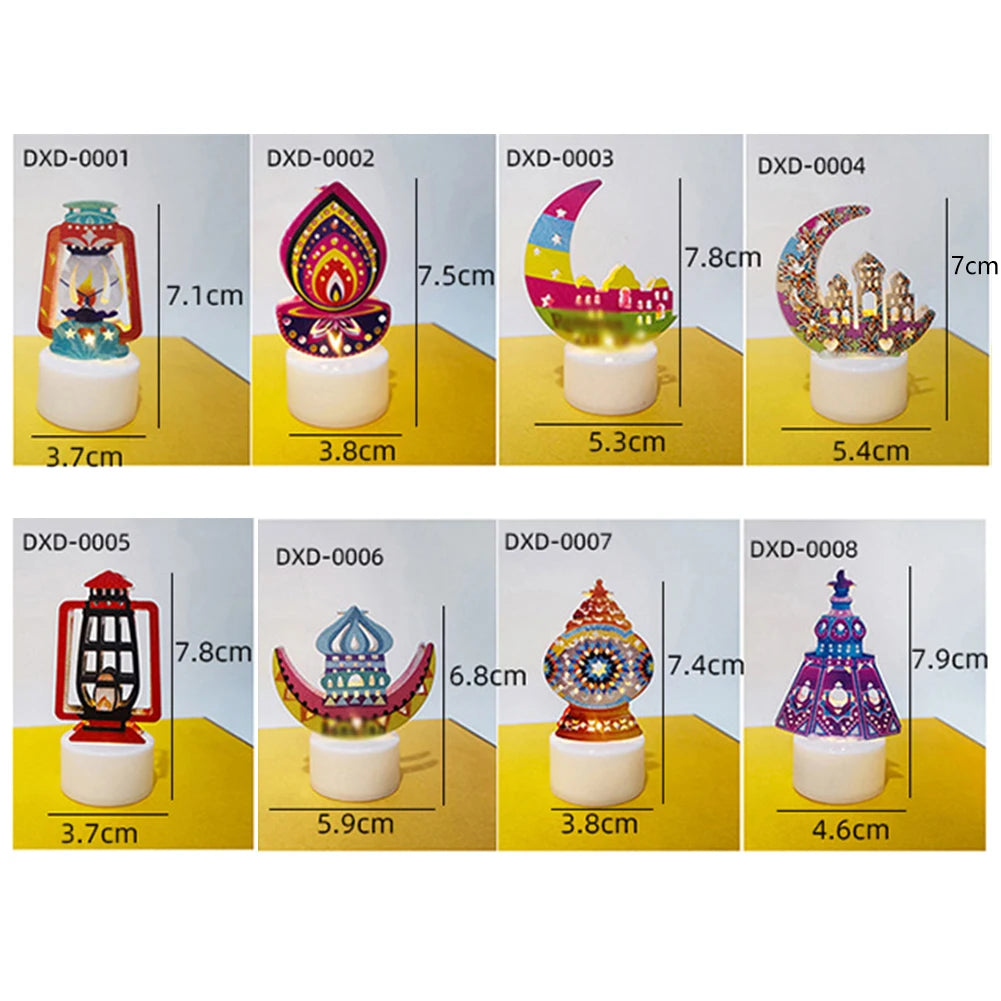 1Pc Home Eid Al Adha Al-Fitr Islam Middle East Muslim Party Decoration Candle Light 2026 Eid Mubarak Decor Ramadan Decoration