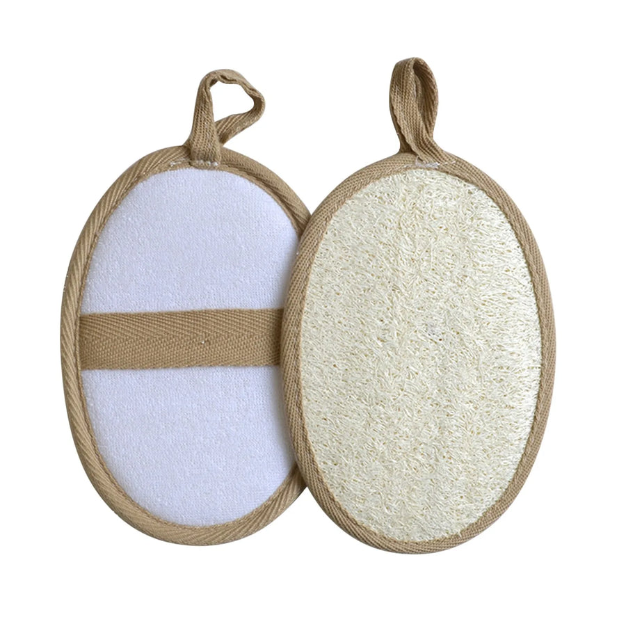 The Shower Loofah – Natural Body Scrubber with Hook (1 Piece)