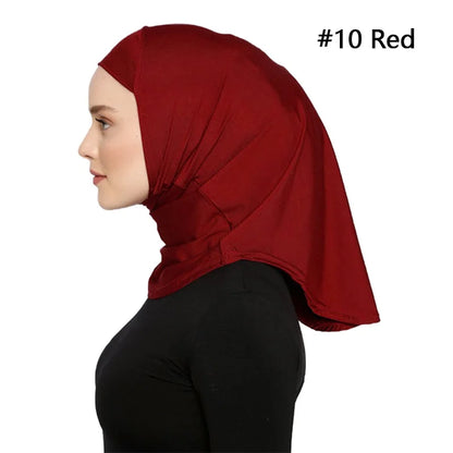 Islamic Modal Blue SPORT Hijab Abaya Hijabs For Woman Abayas Jersey Head Scarf Muslim Dress Women Turbans Instant Satin Turban