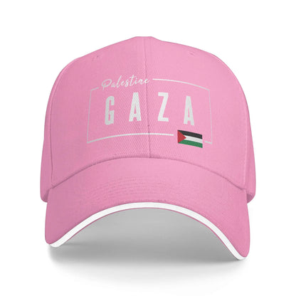 Summer Casual Baseball Cap Gaza Palestine Flag Outdoor Sport Trucker Hat For Unisex-Teens Adjustable  y2k Funny Snapback Cap