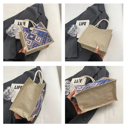 The Linen Garden – Flower Pattern Designer Tote for the Woman on the Move