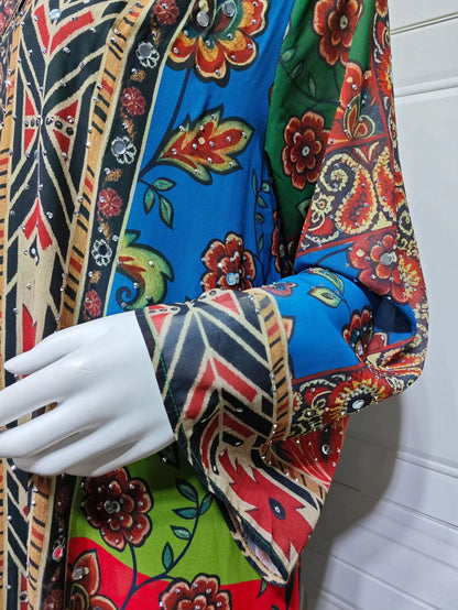 Zahraa Ramadan – The Rhinestone Floral Abaya for the Muslim Woman in America