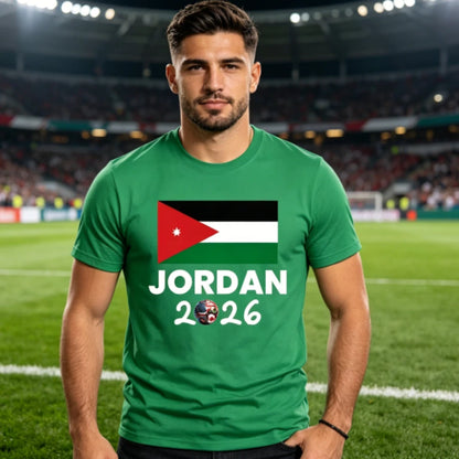 Jordan Sports Fan T-Shirt – Unisex Patriotic Soccer Tee, Cotton Summer Top