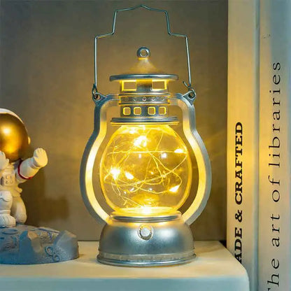 Candle Holders lantern for Table Retro Flameless Lamp Desktop Candlestick Chandelier Christmas New Year Home Decor