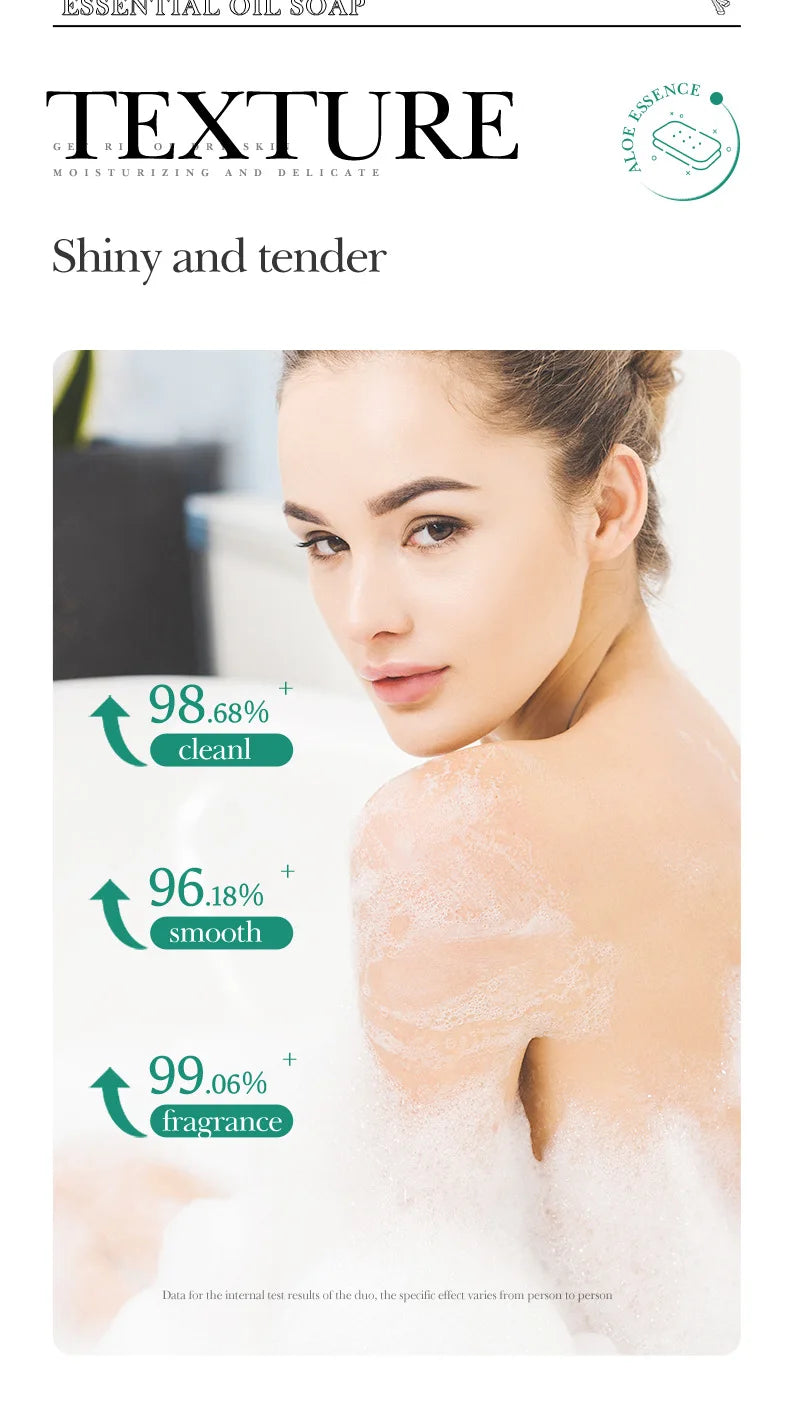 The Aloe Smooth – Handmade Essential Oil Cleansing Soap (100g)