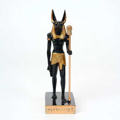 Anubis Resin Sculpture – Creative Egyptian Mythology Statue for Home & Study