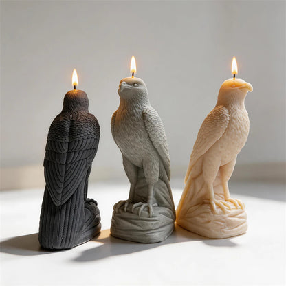 21CM Arabic Falcon Figurine Silicone Mold Home Decor Arabian Falcon Statue Soy Wax Candle Mold Animal Resin Plaster Mould