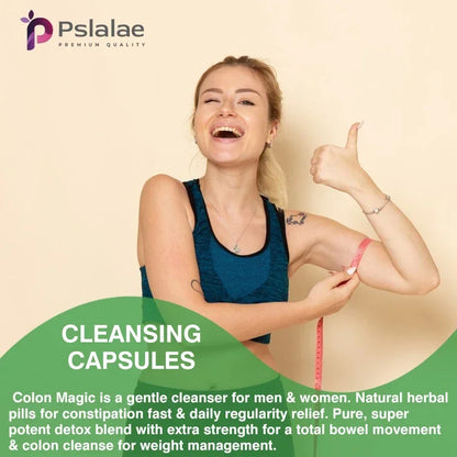 Colon Detox and Cleanse - Contains Psyllium Husk To Relieve Bloating and Constipation