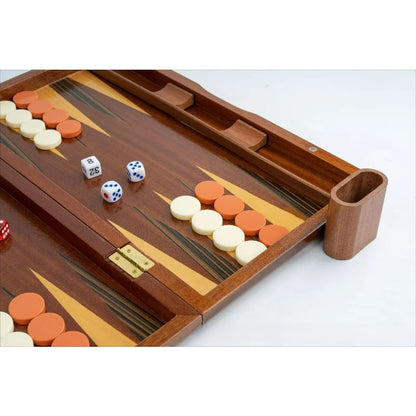Solid Wood Backgammon Set Educational Family Board Game Leisure Entertainment