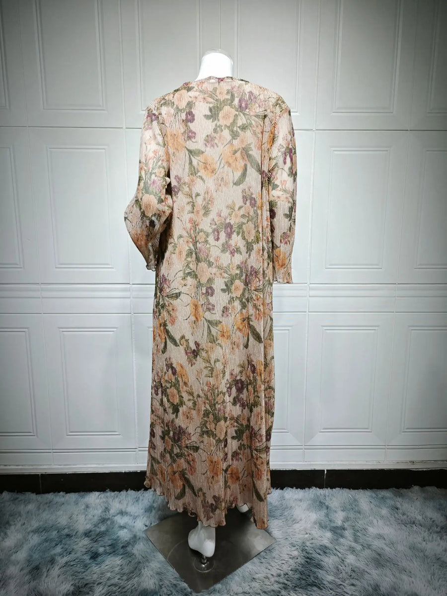 One Look. One Soul. – The Pleated Floral Cardigan with Hijab for the Muslim Woman in America