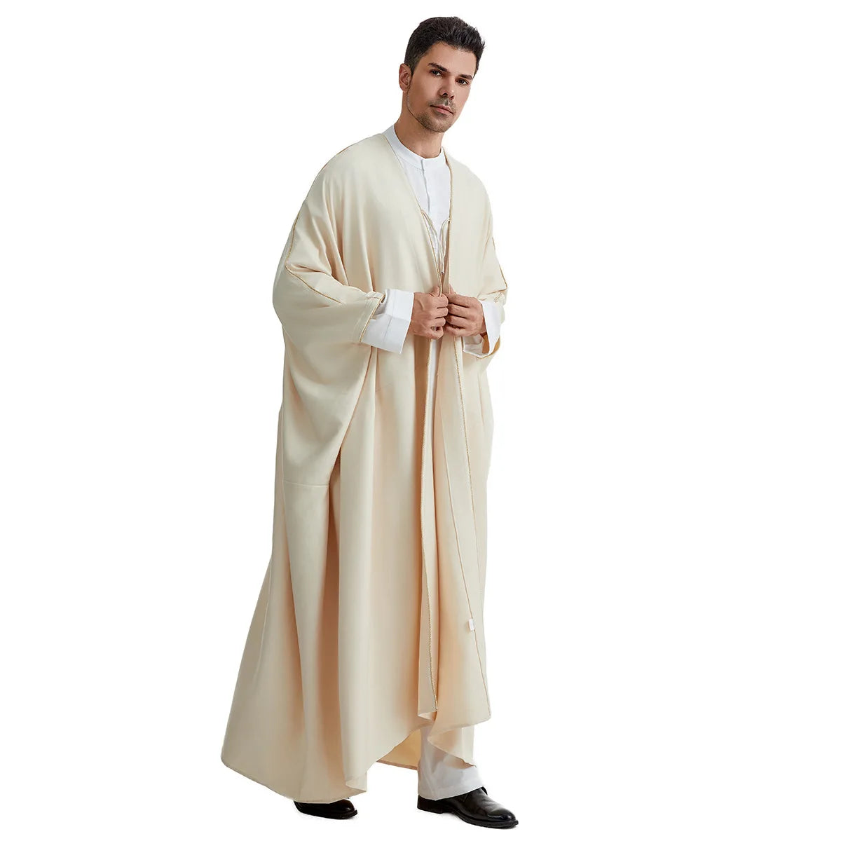 Ramadan Djellaba Eid Abayas Prayer Kaftan Men Muslim Open Abaya Turkey Arabic Cardigan Robe Morocco Jubba Thobe Islam Dishdasha