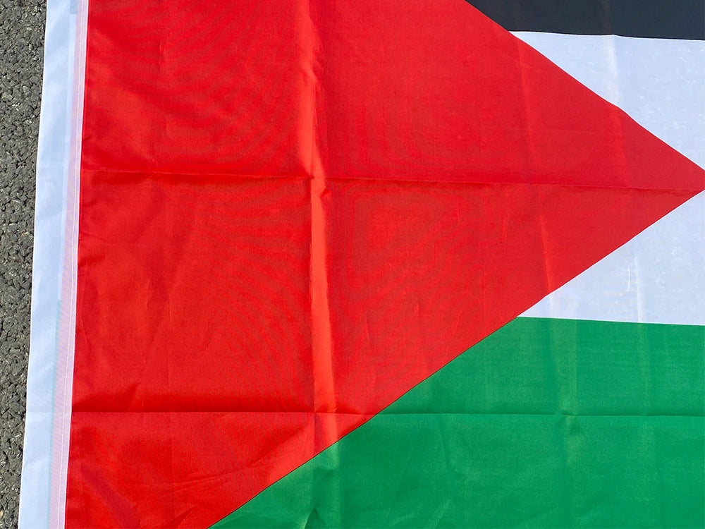 aerlxemrbrae Large Palestine Flag 60*90cm   /150 x 90cm hanging High Quality Polyester Gaza Palestinian banner