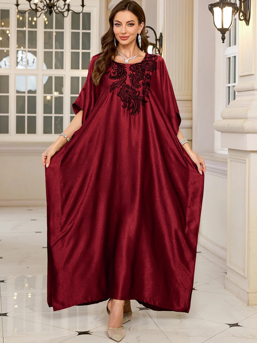 The Plus Size Moroccan Cover-Up – Embroidered Kaftan for the Arab Woman in America