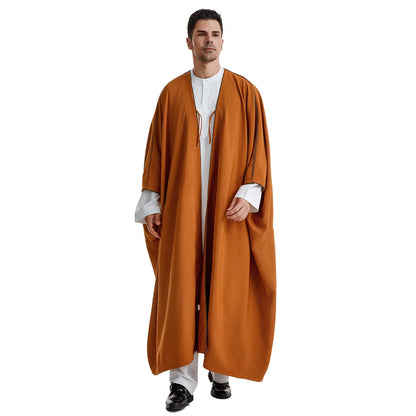 Ramadan Djellaba Eid Abayas Prayer Kaftan Men Muslim Open Abaya Turkey Arabic Cardigan Robe Morocco Jubba Thobe Islam Dishdasha