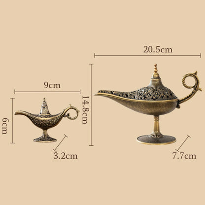 Antique Style Lamp Metal Incense Burner Scented Unscented Candle Holder Home Decor Gift Arabic Incense Burner【Homeclub】