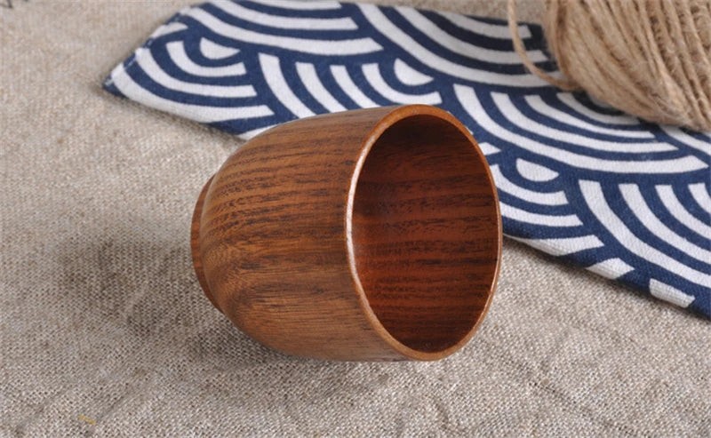 Handmade Spruce Wood Cups – Natural Big Belly Mug for Tea, Coffee & Milk