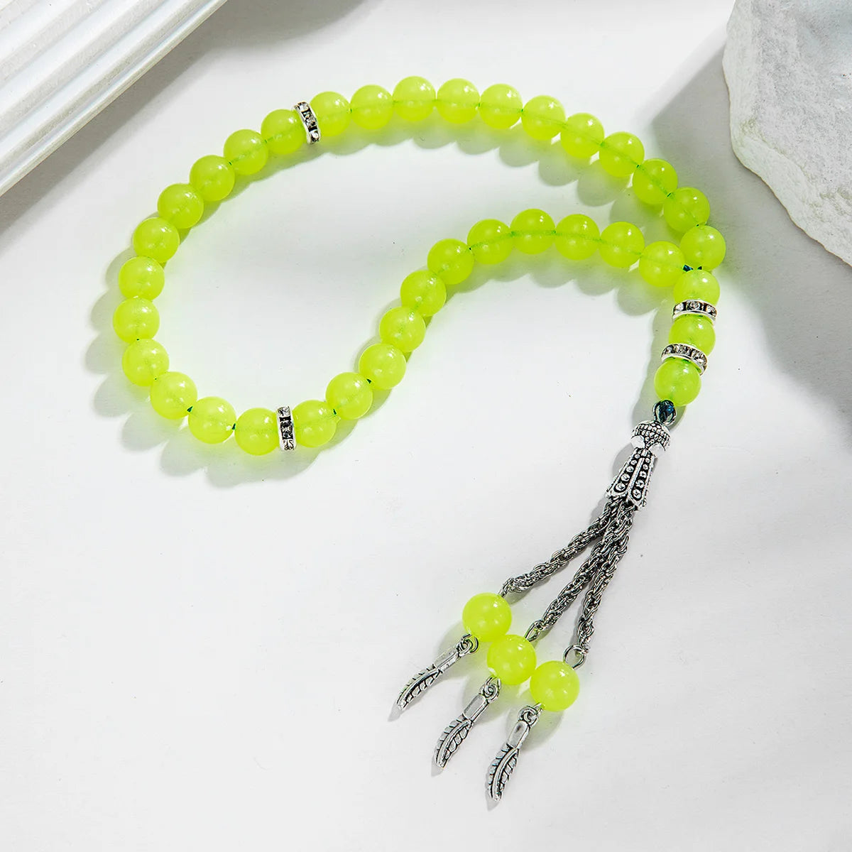 Colored acrylic luminous beads Muslim prayer short prayer beads bracelet
