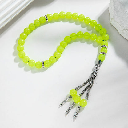 Colored acrylic luminous beads Muslim prayer short prayer beads bracelet